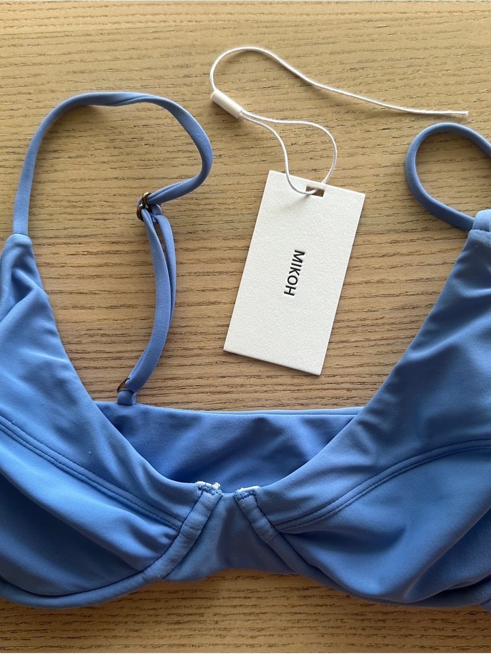 Mikoh Light Blue Bikini Top